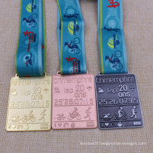 Customized Metal Swimming Run Cycling Sports Award Triathlon Medal